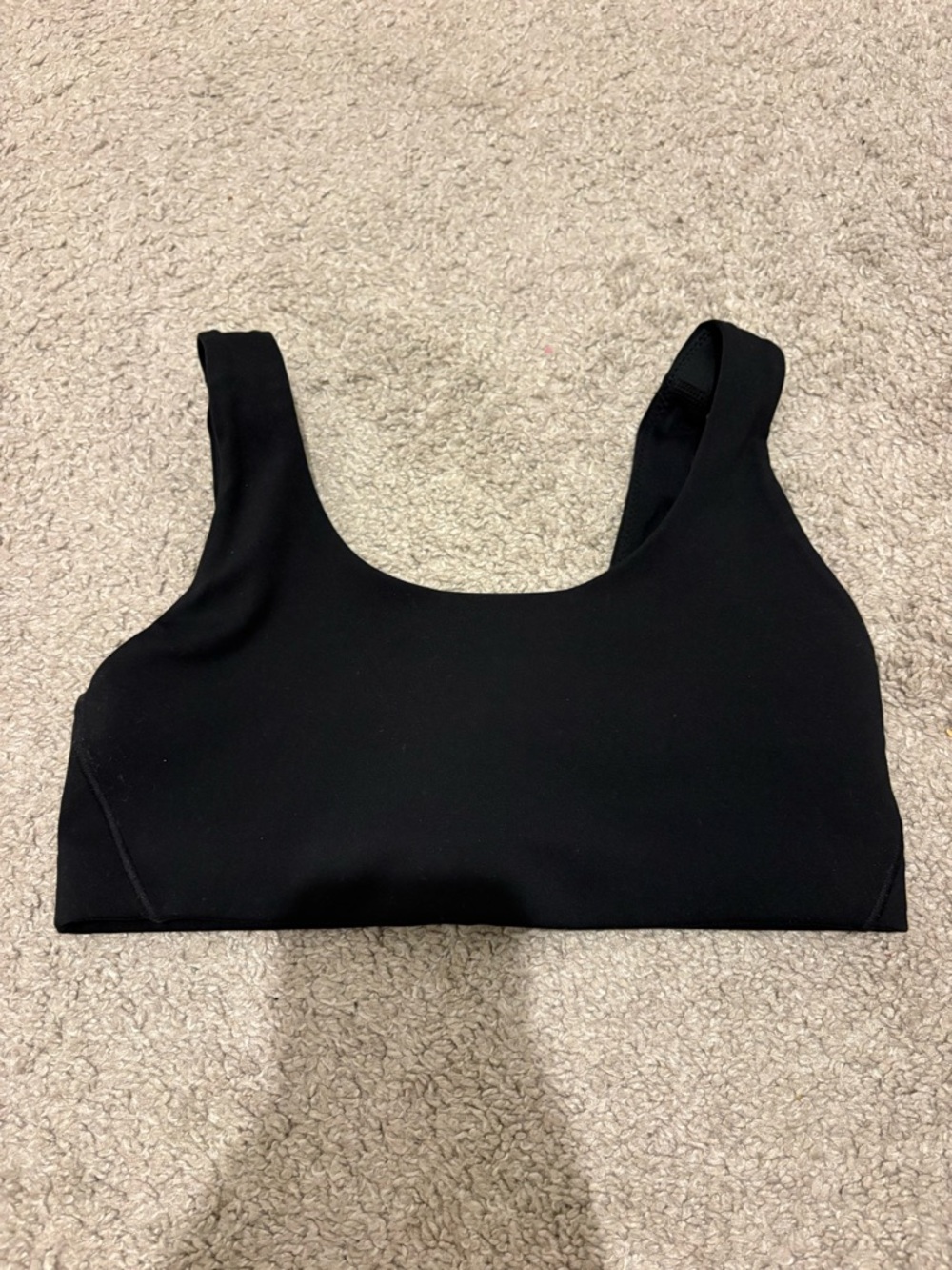 Nike Black Scoop Neck Sports Bra Top